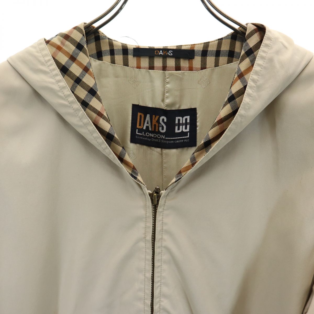 DAKS ダックス 日本製 長袖 ジップパーカー 9AR ベージュ レディース