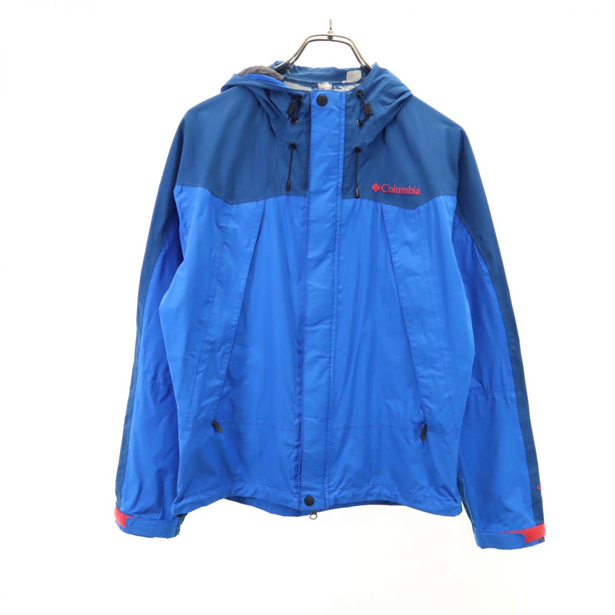コロンビア アウトドア ナイロンジャケット S ブルー Columbia フード メンズ