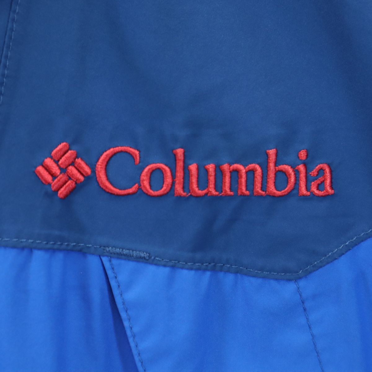 Columbia コロンビア アウトドア ナイロンジャケット S ブルー フード メンズ