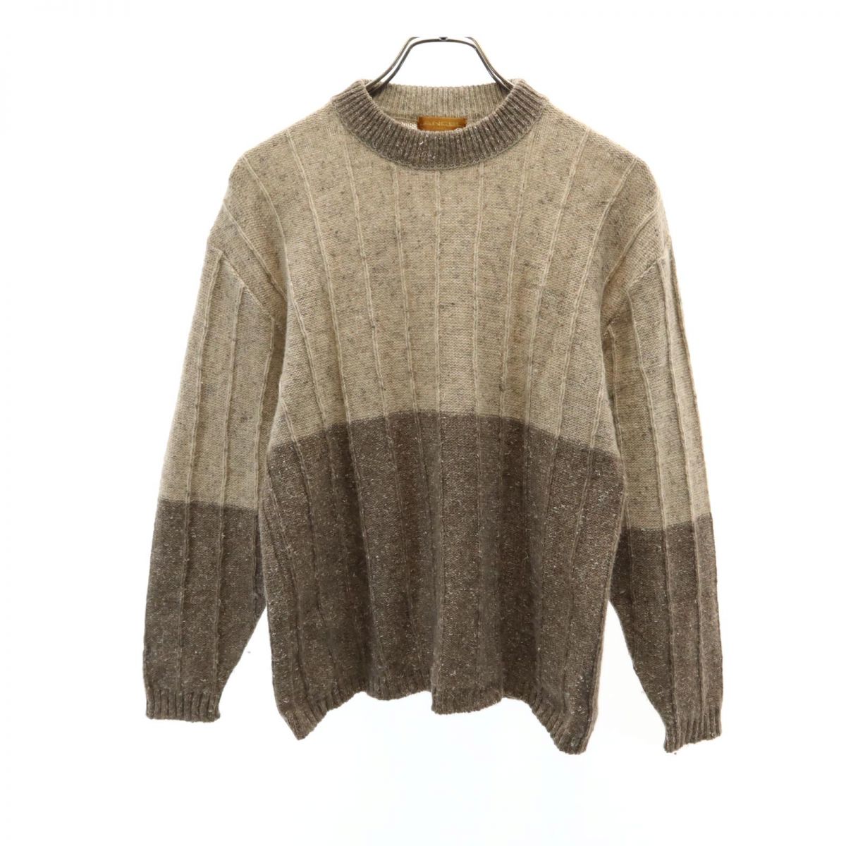 LANCEL ランセル ウールブレンド 長袖 ニット セーター 150 ベージュ系 キッズ