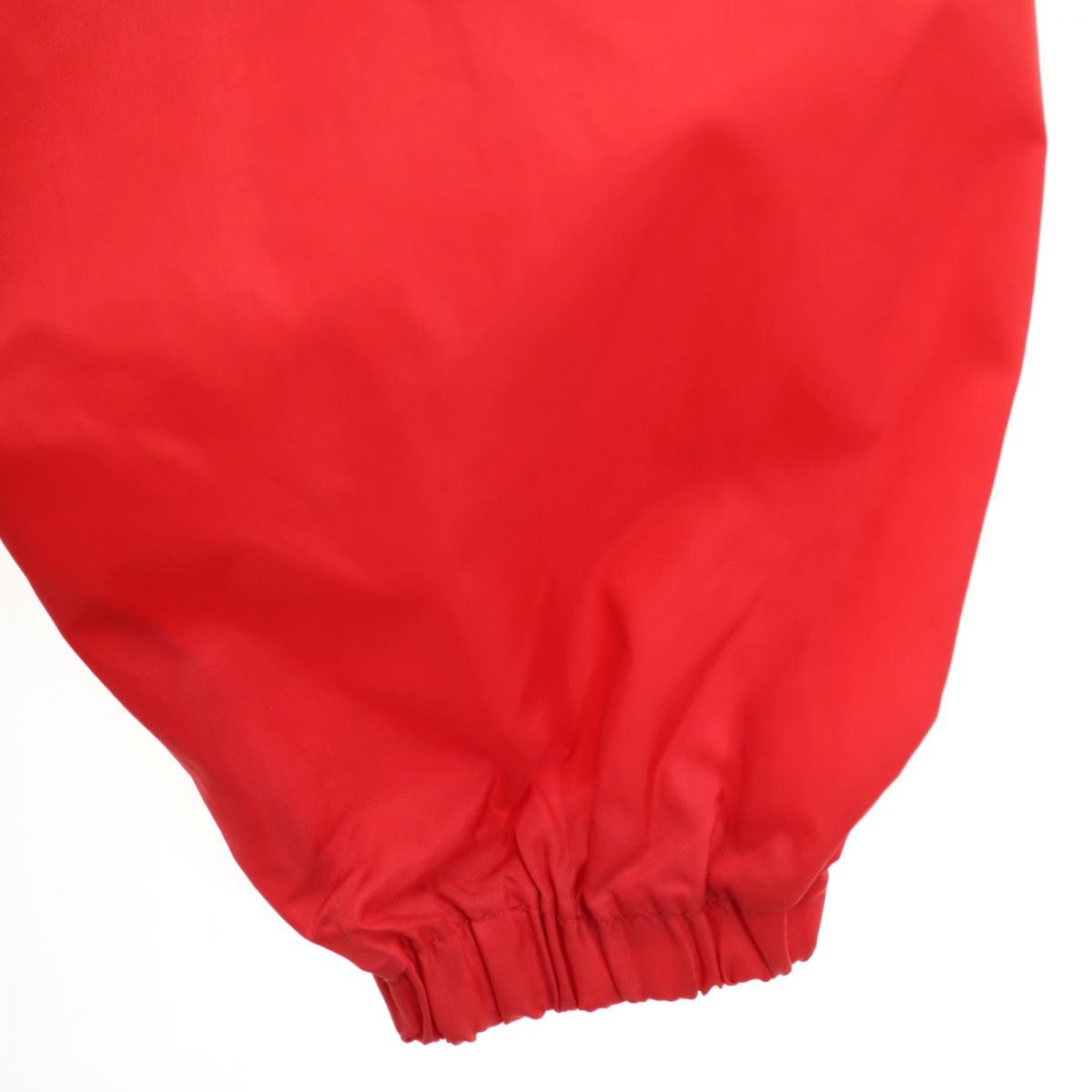 adidas アディダス 70s デサント製 トレフォイルロゴ ヴィンテージ 長袖 ナイロンジャケット M レッド メンズ