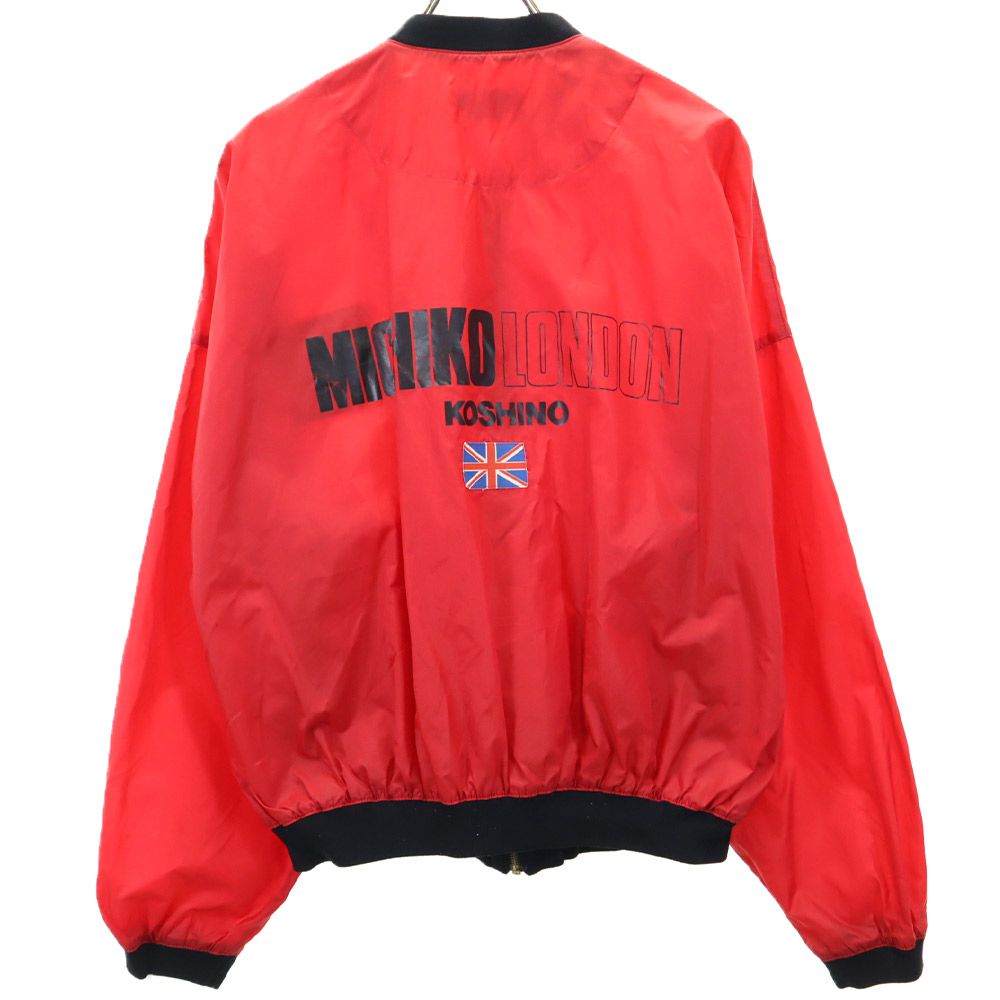 MICHIKO KOSHINO ミチココシノ バックプリント ナイロンジャケット 9AR レッド メンズ