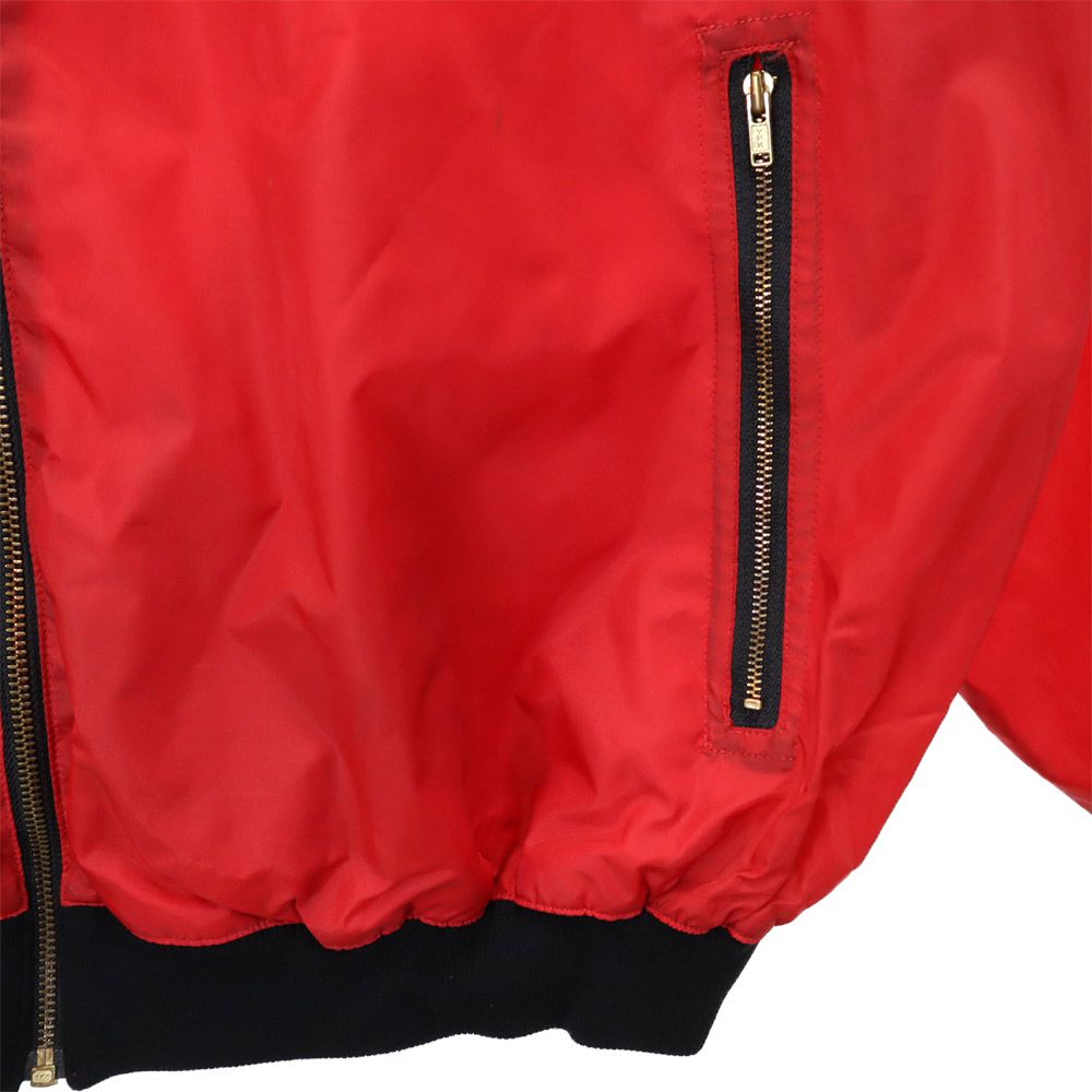 MICHIKO KOSHINO ミチココシノ バックプリント ナイロンジャケット 9AR レッド メンズ