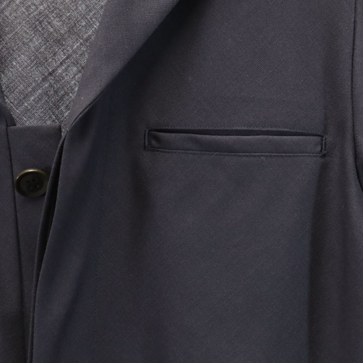 ヨウジヤマモトプリュスノアール 長袖 ウールブレンド オープンカラー セーラーカラー シャツ 2 グレー系 YOHJI YAMAMOTO+NOIR メンズ