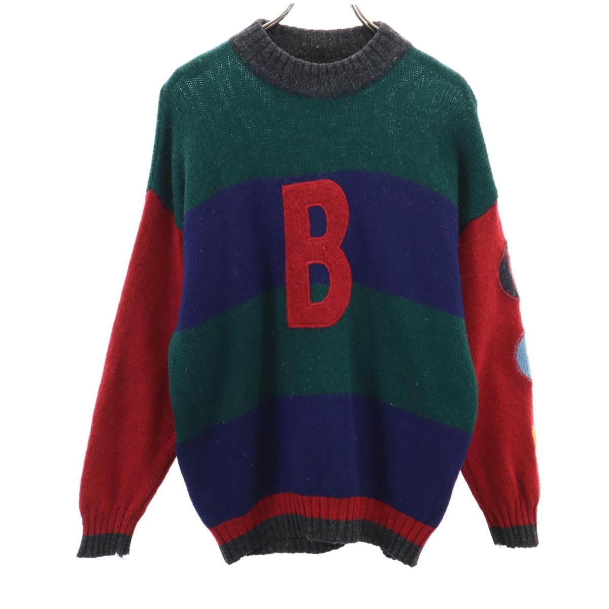 UNITED COLORS OF BENETTON ユナイテッド カラーズ オブ ベネトン 90s イタリア製 オールド 長袖 セーター ニット メンズ