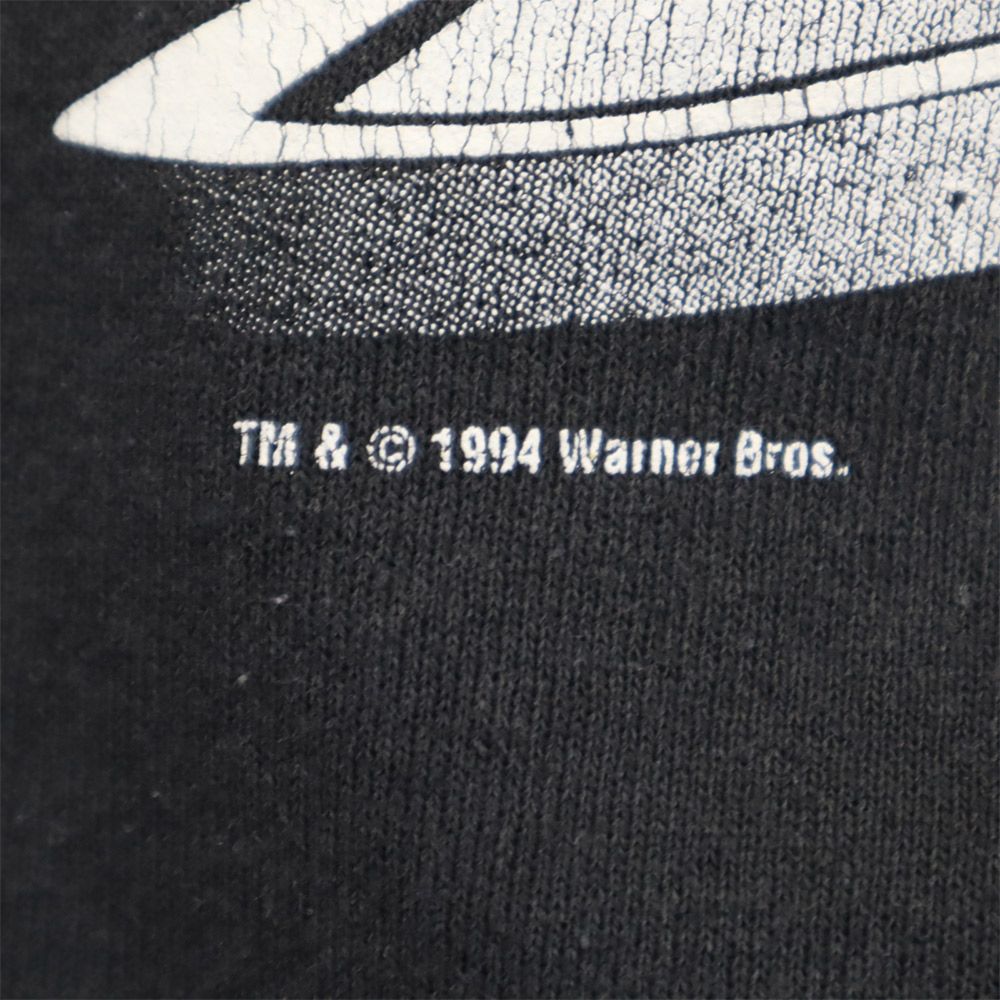 Warner Bros ワーナーブラザーズ 90s シカゴブルス USA製 長袖 トレーナー XL(18-20) ブラック スウェット 裏起毛 キッズ