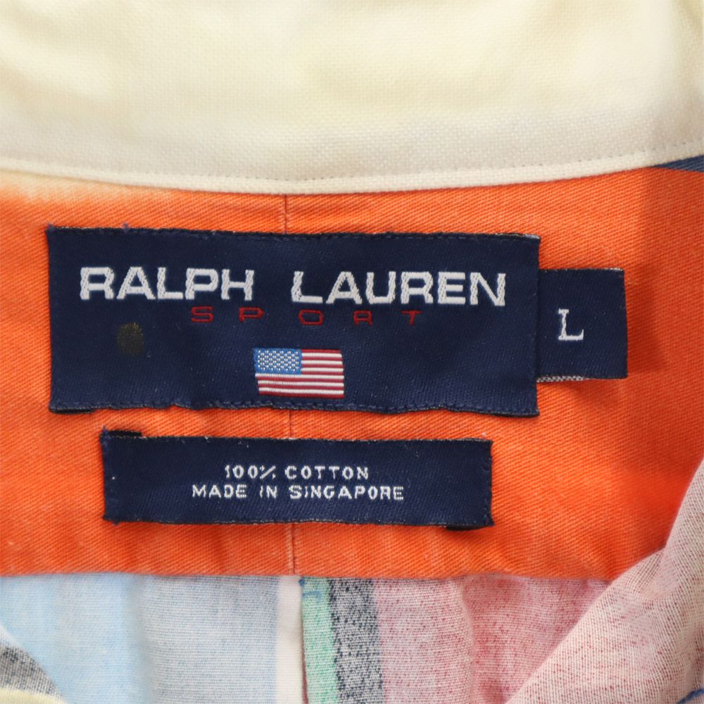 RALPH LAUREN SPORT ラルフローレン スポーツ 長袖 ボタンダウンシャツ L メンズ