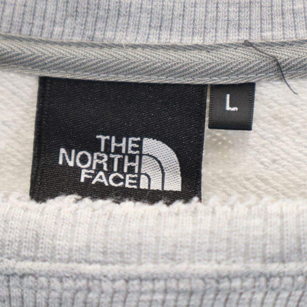 THE NORTH FACE ザノースフェイス NT61802X プリント 長袖 アウトドア トレーナー L グレー スウェット メンズ