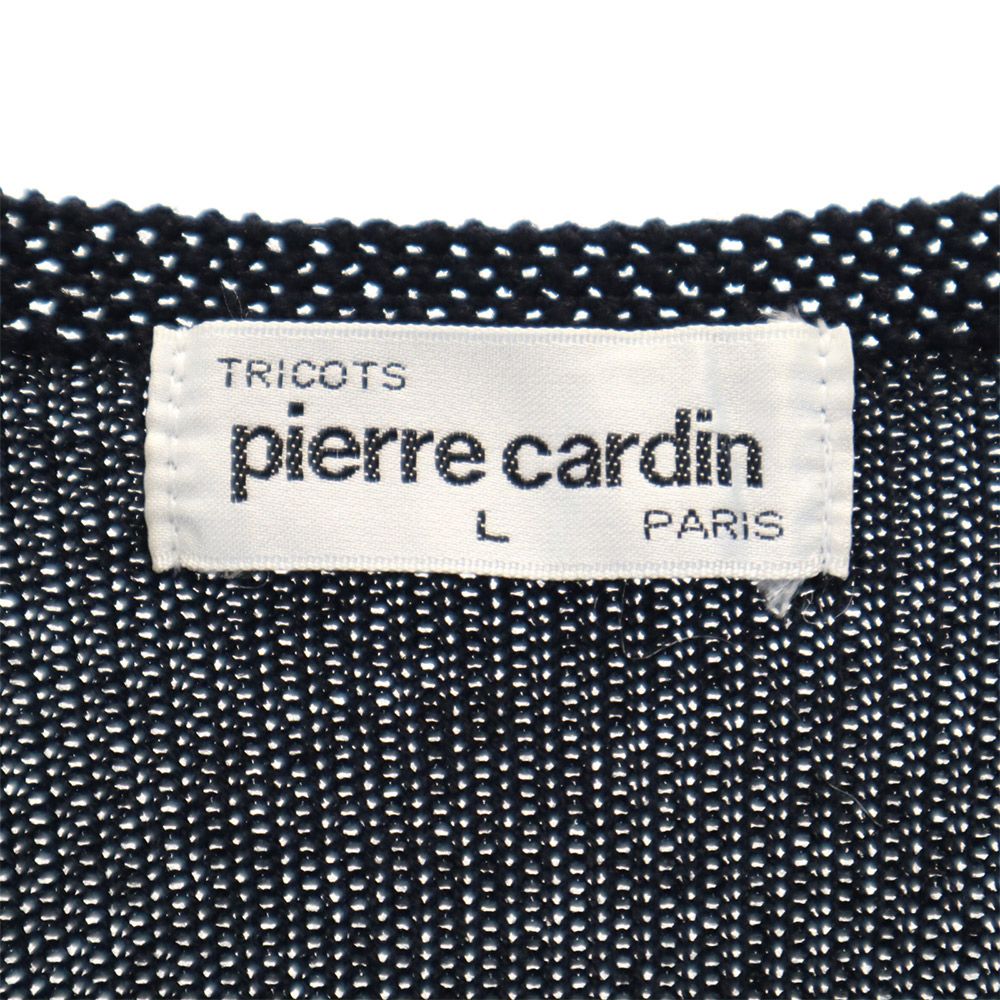 ピエールカルダン オールド 長袖 カーディガン L ブラック Pierre Cardin レディース
