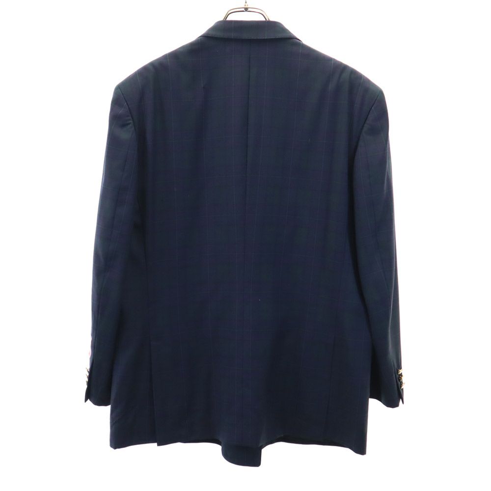 LANVIN ランバン 90s ウール オールド 長袖 テーラードジャケット ST48-55 ネイビー系 メンズ