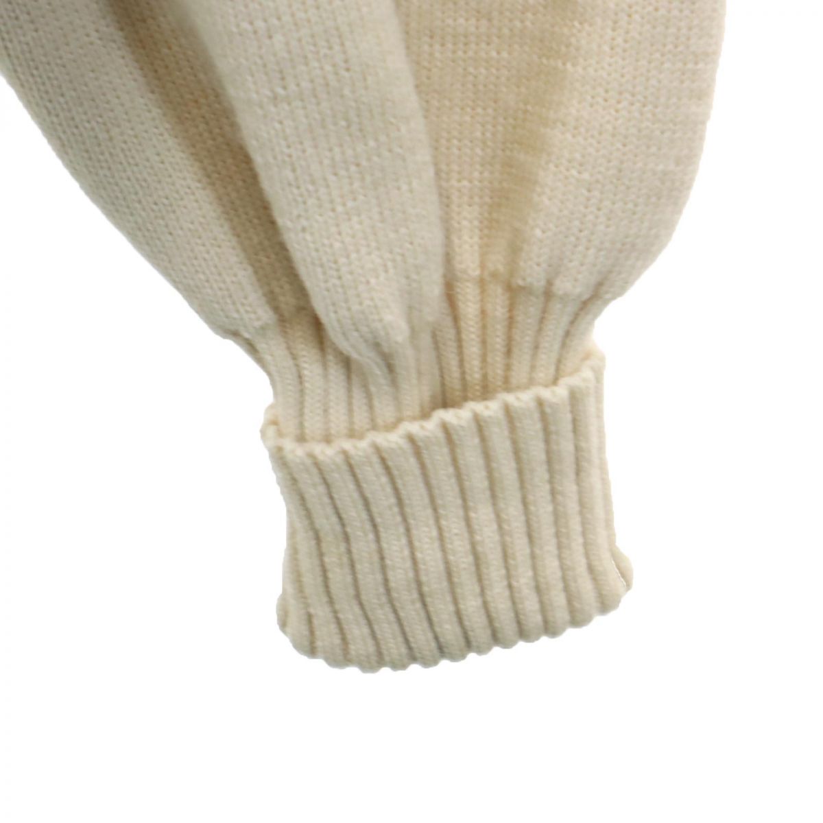 バーバリーズ 90s イギリス製 オールド コンバットニット 長袖 エルボーパッチ セーター S ベージュ系 Burberrys ニット メンズ