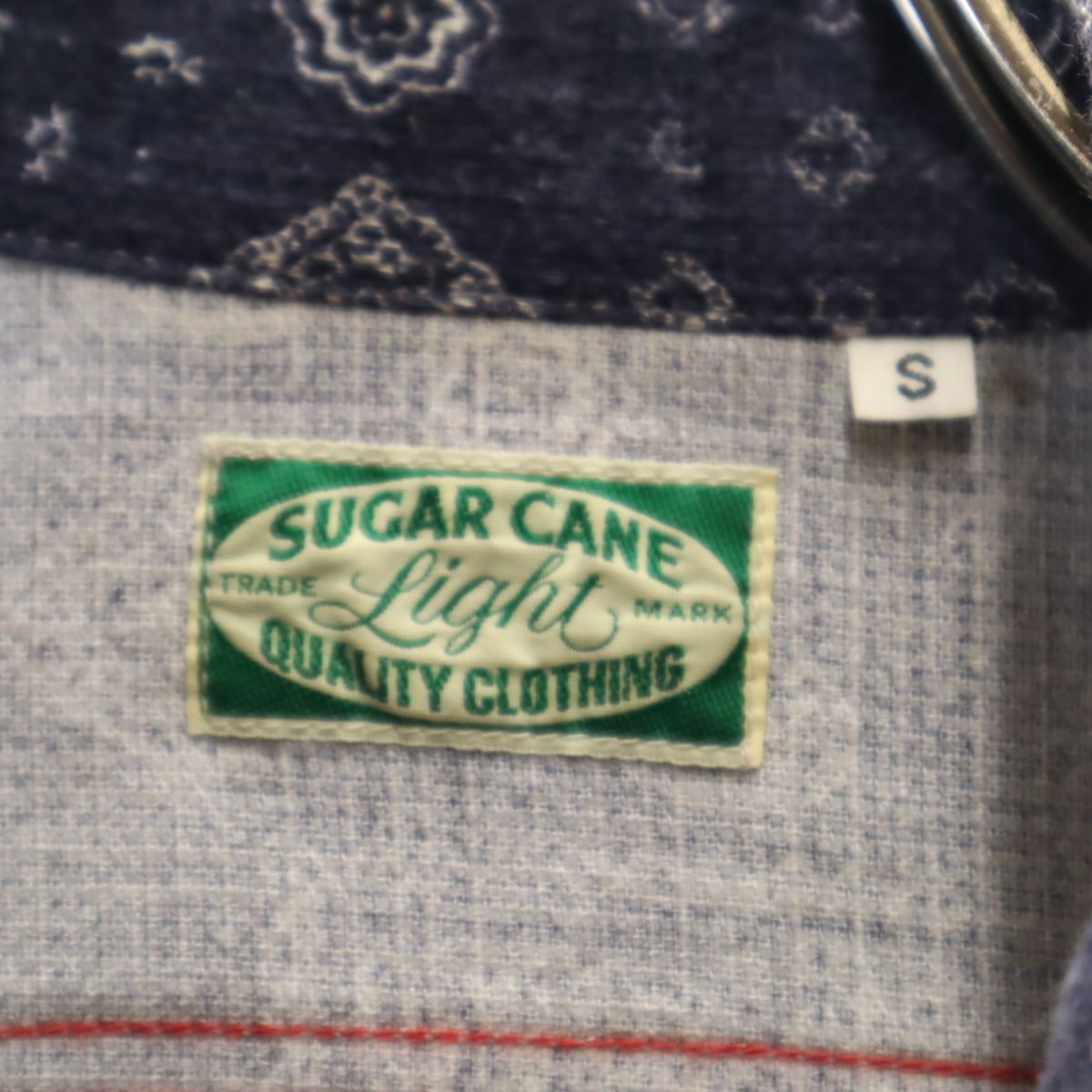 SUGAR CANE シュガーケーン 日本製 東洋エンタープライズ SC25565 ペイズリー 長袖 シャツ S ネイビー系 メンズ