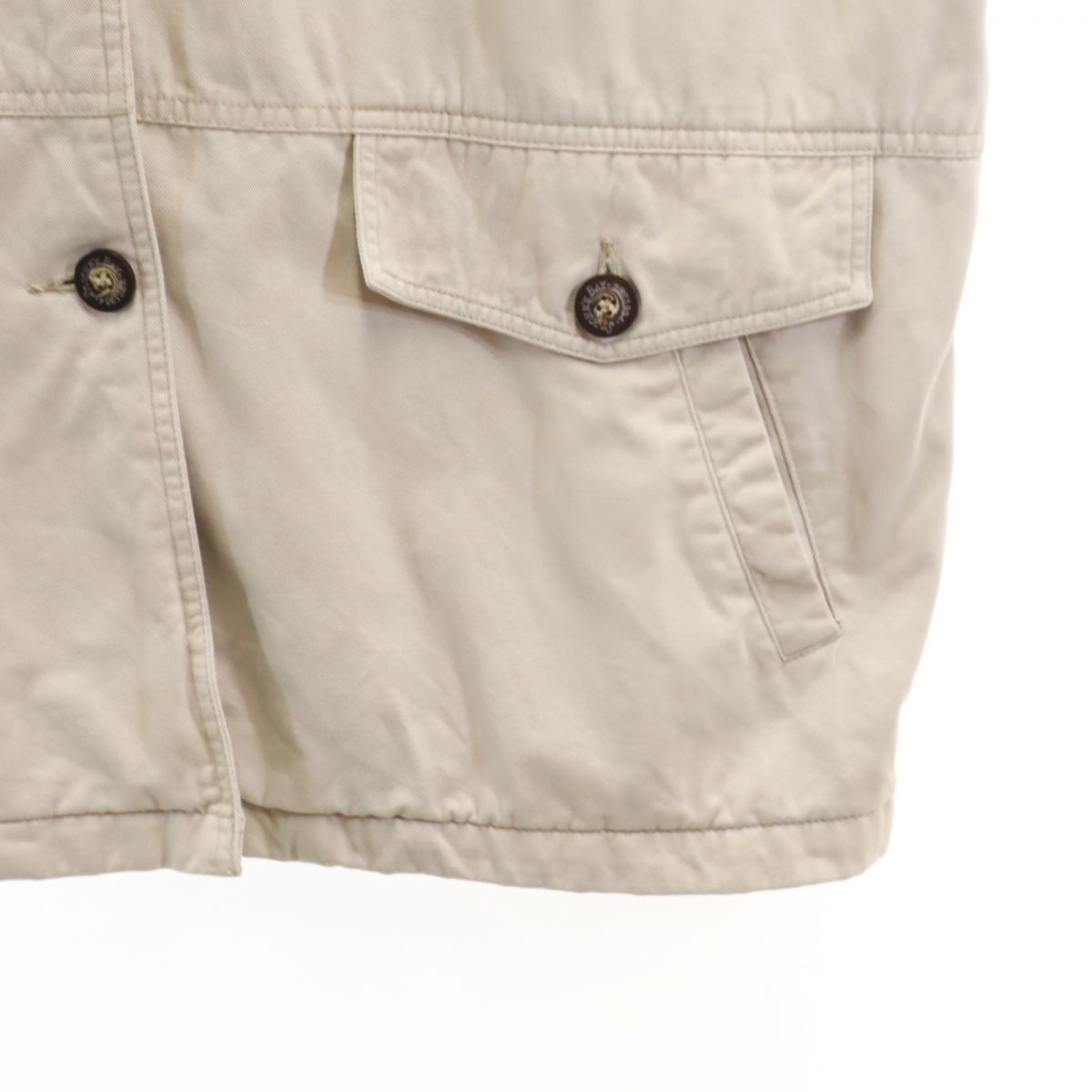 STJOHN’sBAY セントジョンズベイ 90s オールド ジャケット 2X アイボリー系×ブラウン ビッグサイズ コーデュロイ襟 メンズ