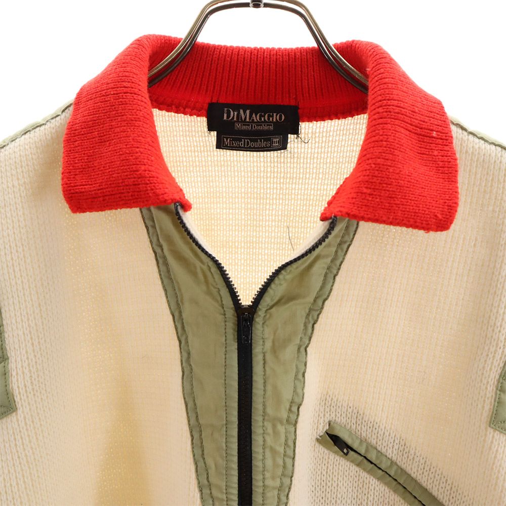 ディマジオ 90s 長袖 ハーフジップ セーター 3 DIMAGGIO ニット プルオーバー オールド ヴィンテージ メンズ