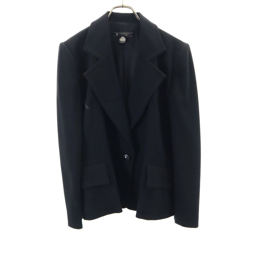 GIVENCHY ジバンシィ 90s ウール テーラードジャケット 12 ブラック HI FORMAL フォーマル オールド ヴィンテージ レディース