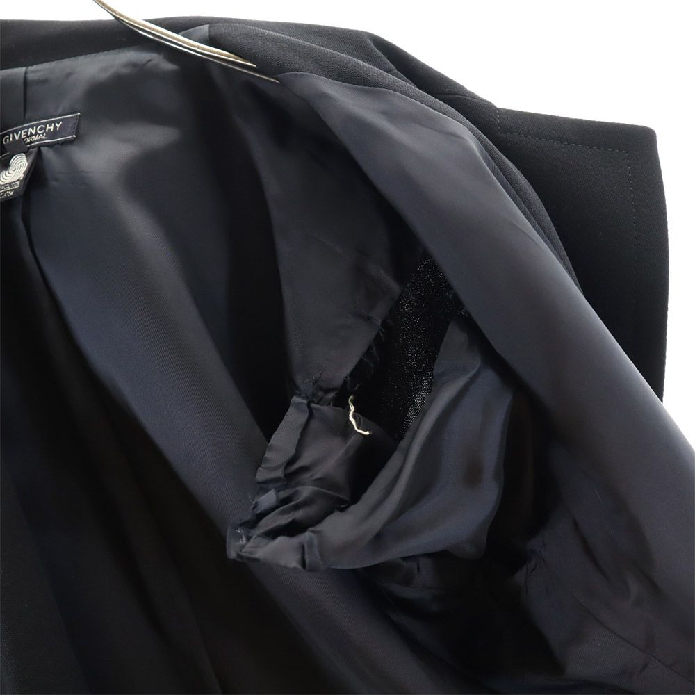 GIVENCHY ジバンシィ 90s ウール テーラードジャケット 12 ブラック HI FORMAL フォーマル オールド ヴィンテージ レディース