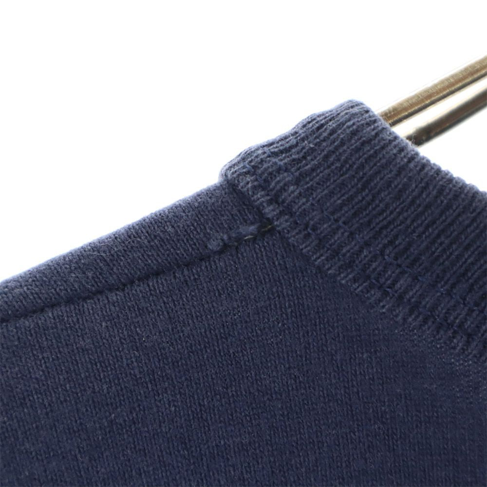 Champion チャンピオン 90s 後期 USA製 プリント 長袖 Tシャツ L ネイビー ロンT オールド ヴィンテージ メンズ