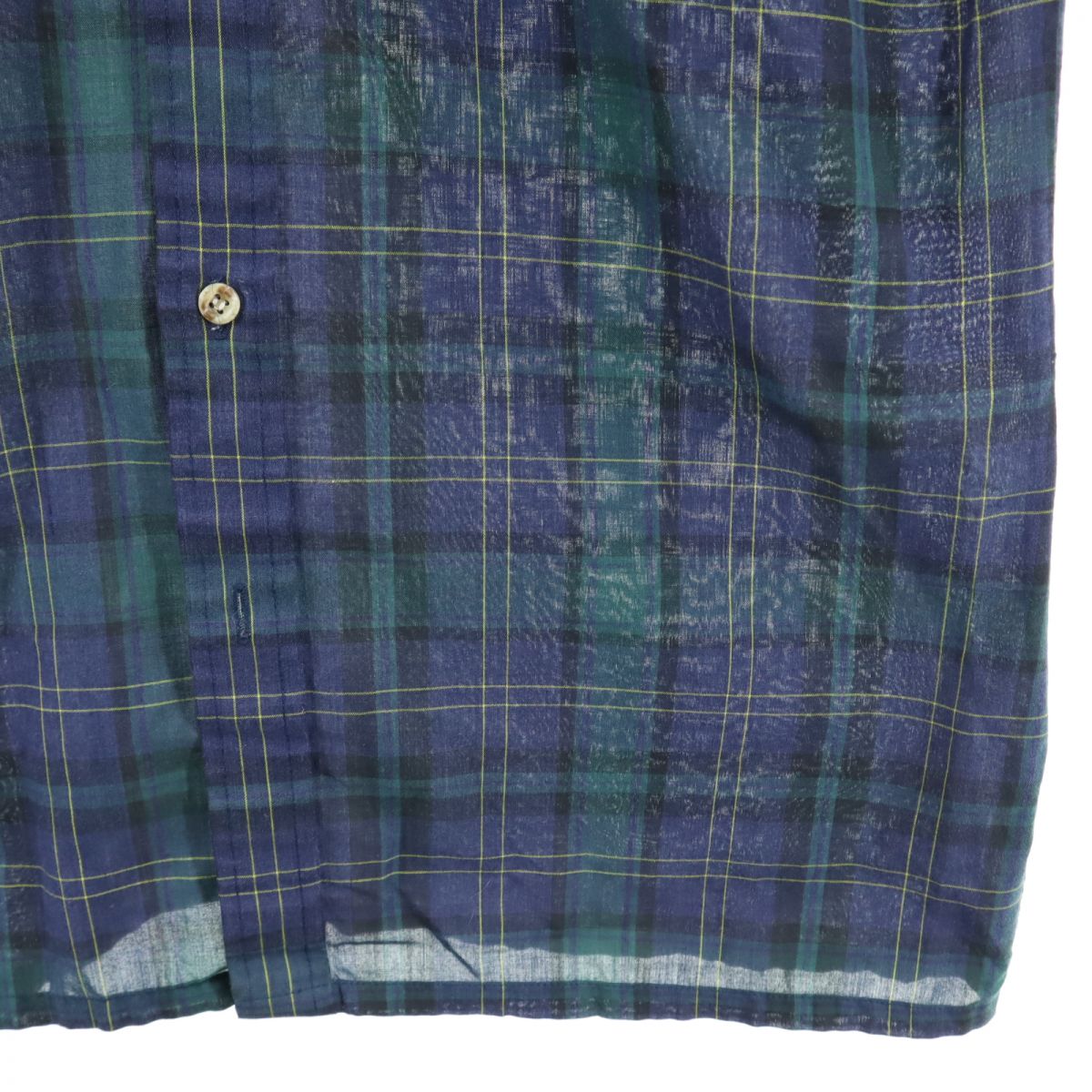 ARROW アロー 80s 90s チェック柄 長袖 ボタンダウンシャツ S ネイビー系 オールド ヴィンテージ メンズ