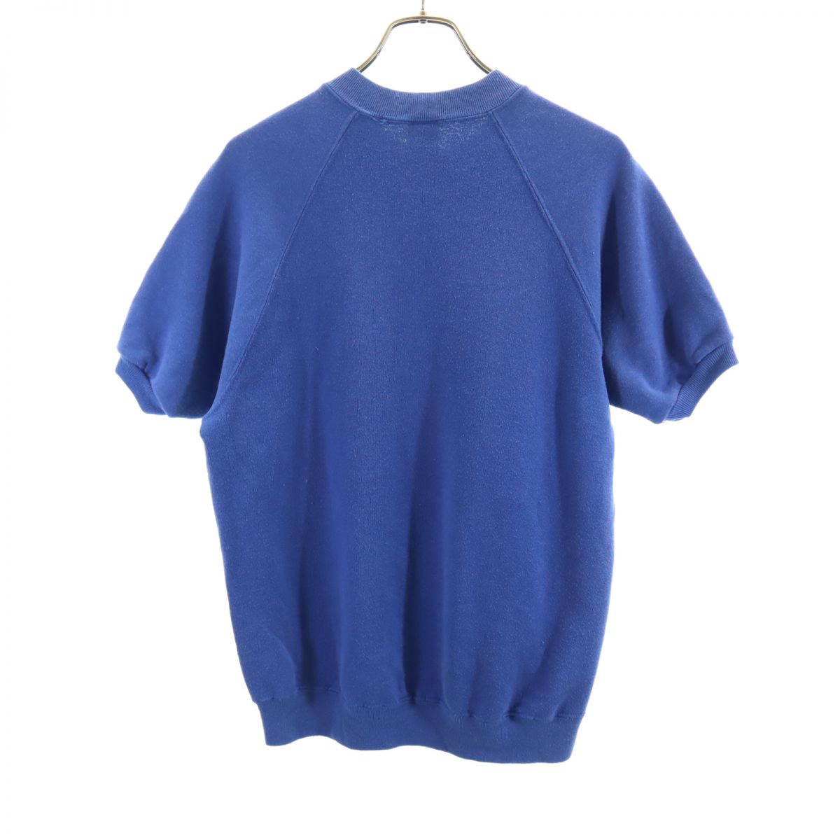 JERZEES ジャージーズ 80s USA製 綿ポリ 半袖 Tシャツ L ブルー系 裏起毛 オールド ヴィンテージ メンズ