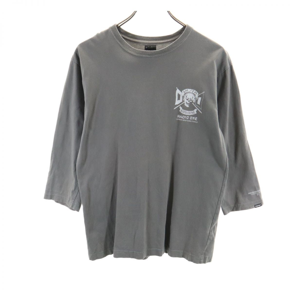 NEIGHBORHOOD ネイバーフッド 日本製 7分袖 Tシャツ 2 グレー系 ロンT メンズ