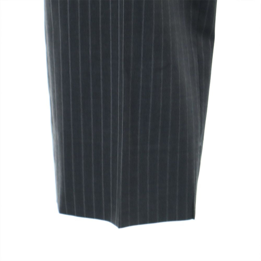 JIL SANDER ジルサンダー テーラーメイド ストライプ スーツ 上下 セットアップ 48 グレー系 ボタンフライ メンズ