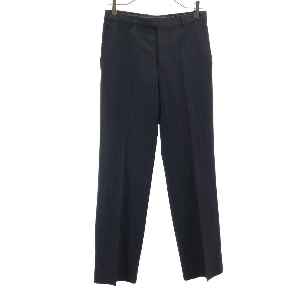 GUCCI グッチ イタリア製 ウール スーツ 上下 セットアップ 44R ブラック系 メンズ