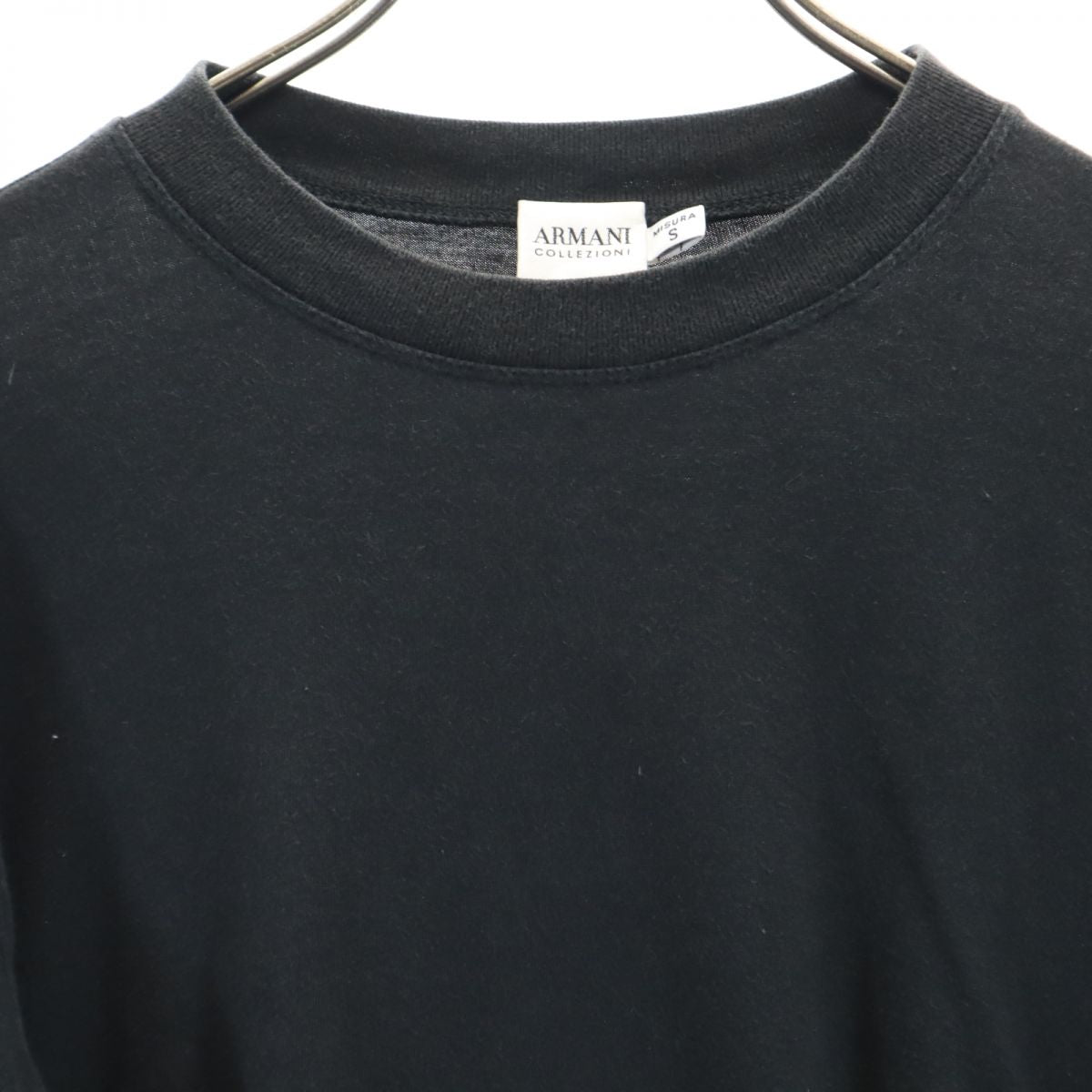 ARMANI COLLEZIONI アルマーニコレッツォーニ 長袖 Tシャツ S ブラック系 ロンT メンズ
