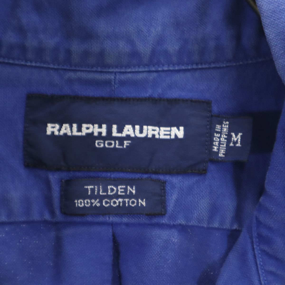 RALPH LAUREN GOLF ラルフローレンゴルフ ゴルフ 長袖 ボタンダウンシャツ M ブルー系 メンズ