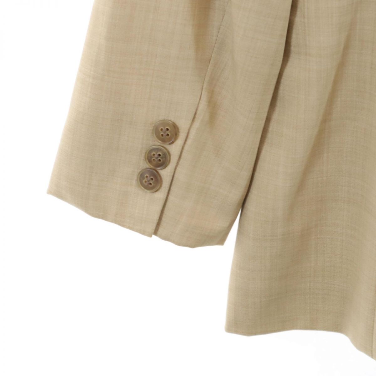 Aquascutum アクアスキュータム 日本製 ウール テーラードジャケット 9 ベージュ系 レディース