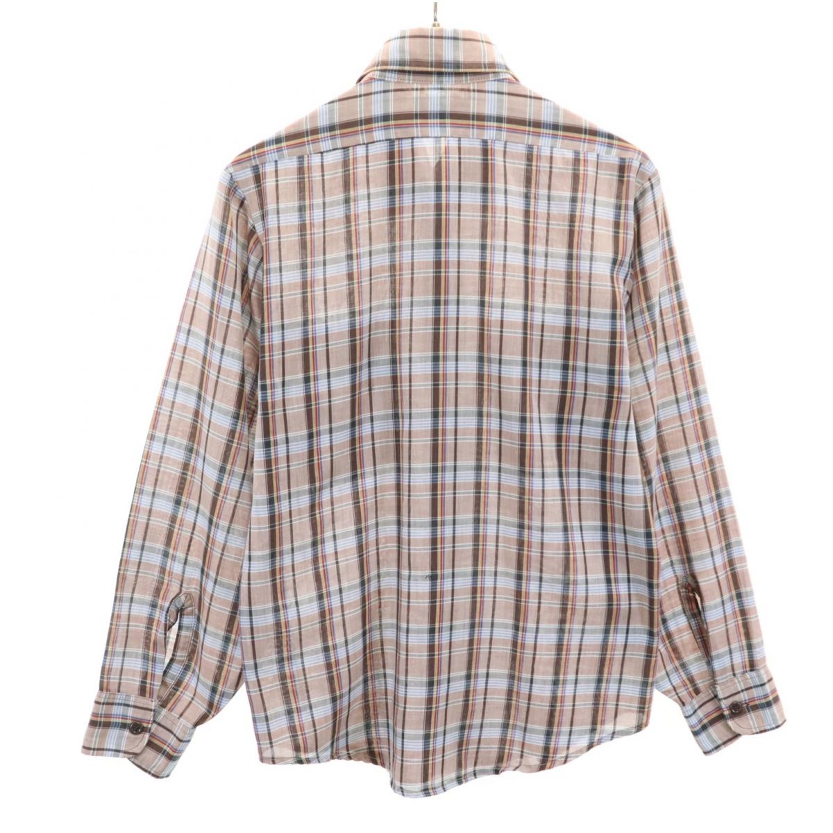 Levi's リーバイス 70s ヴィンテージ チェック柄 長袖 シャツ ブラウン系 メンズ