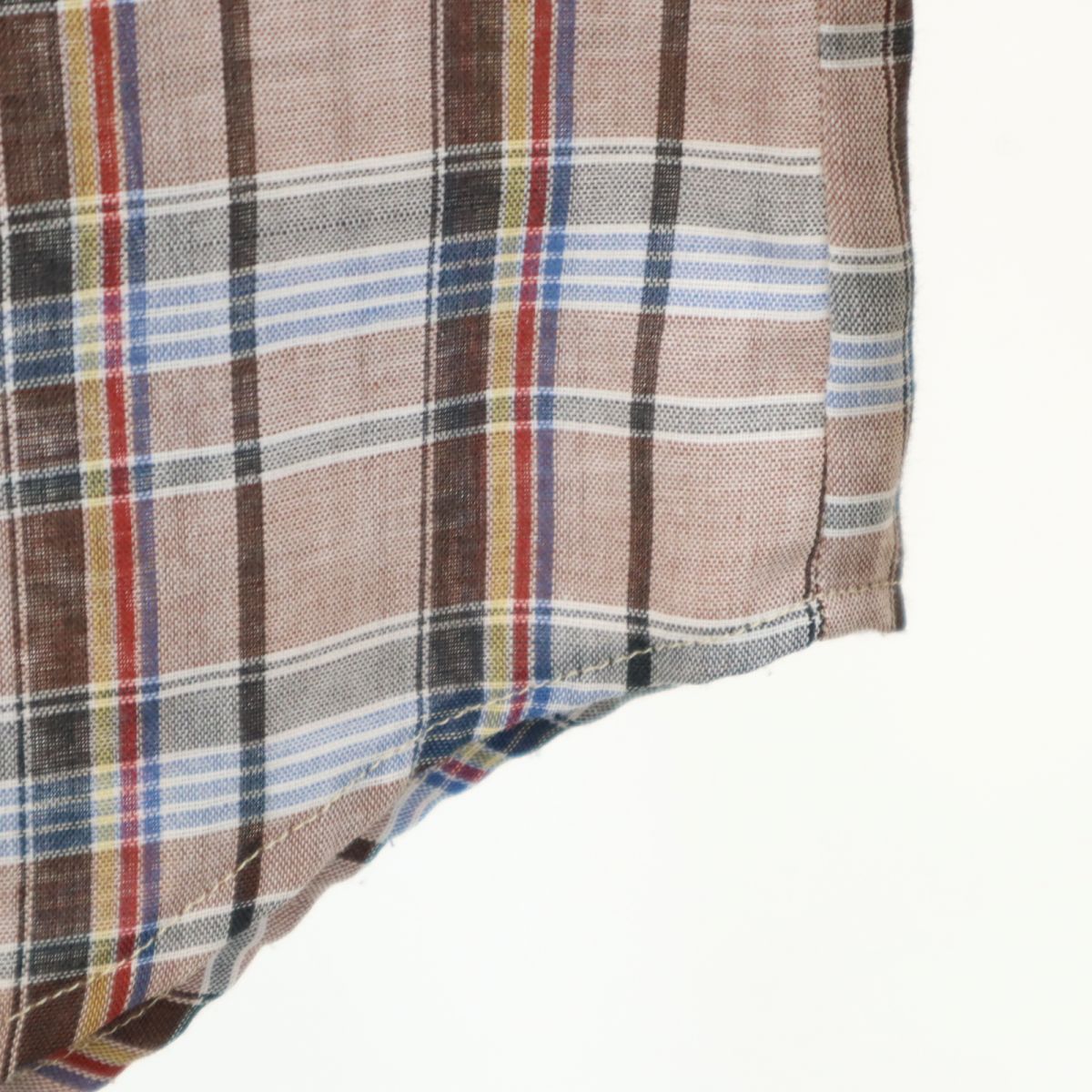 Levi's リーバイス 70s ヴィンテージ チェック柄 長袖 シャツ ブラウン系 メンズ