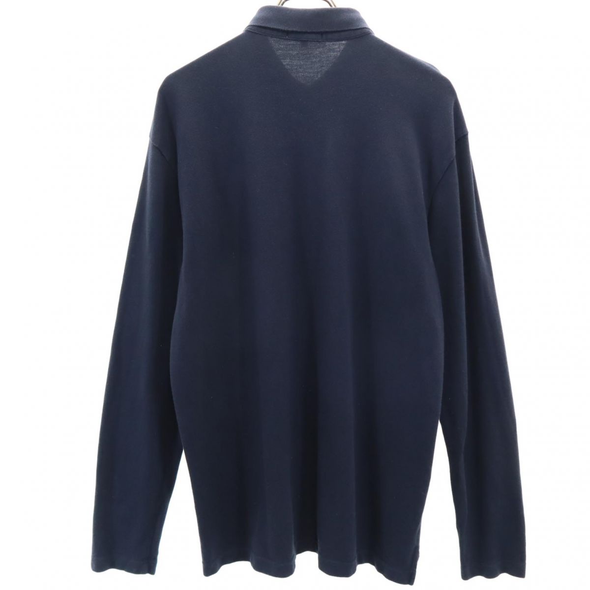 Jack Bunny!! ジャックバーニー ゴルフ 長袖 鹿の子 ポロシャツ 7 ネイビー系 PEARLY GATES メンズ