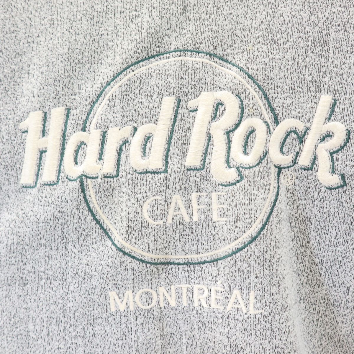 ハードロックカフェ カナダ製 長袖 トレーナー XL グレー系 HARD ROCK CAFE 裏起毛 スウェット メンズ