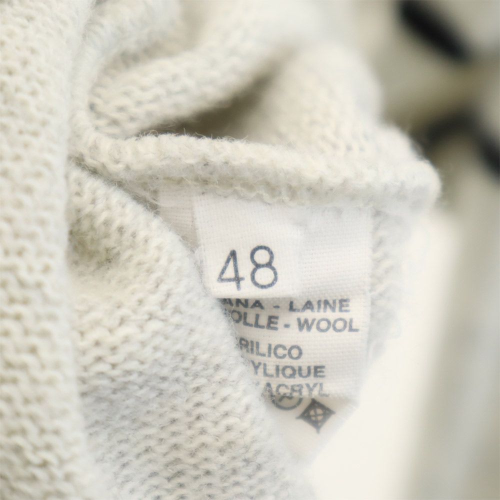 Billi 90s オールド イタリア製 長袖 ウールブレンド セーター 48 ホワイト系 ニット メンズ