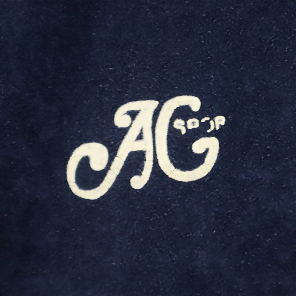 EURO ユーロ 70s 80s ヴィンテージ 起毛 ジップジャケット ネイビー メンズ