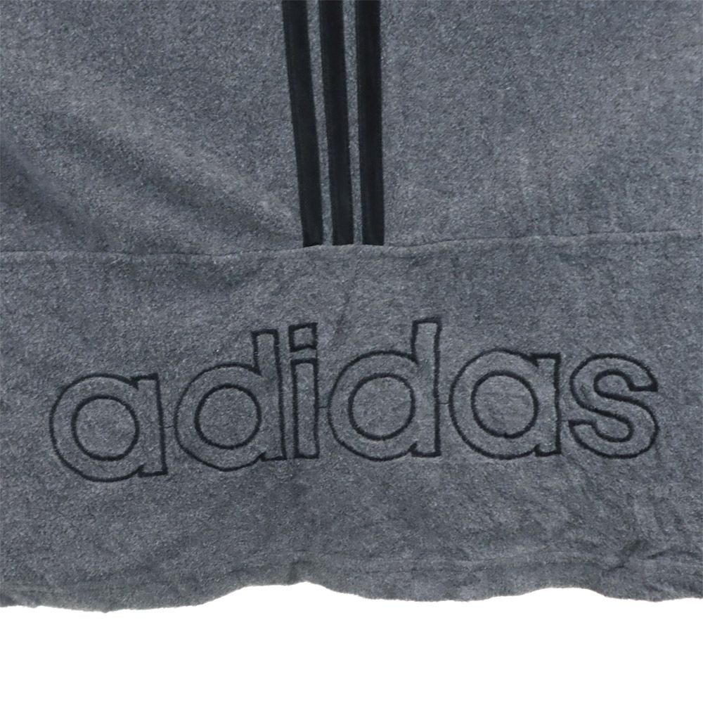 adidas アディダス 80s ヴィンテージ 長袖 起毛 パーカー グレー プルオーバー メンズ