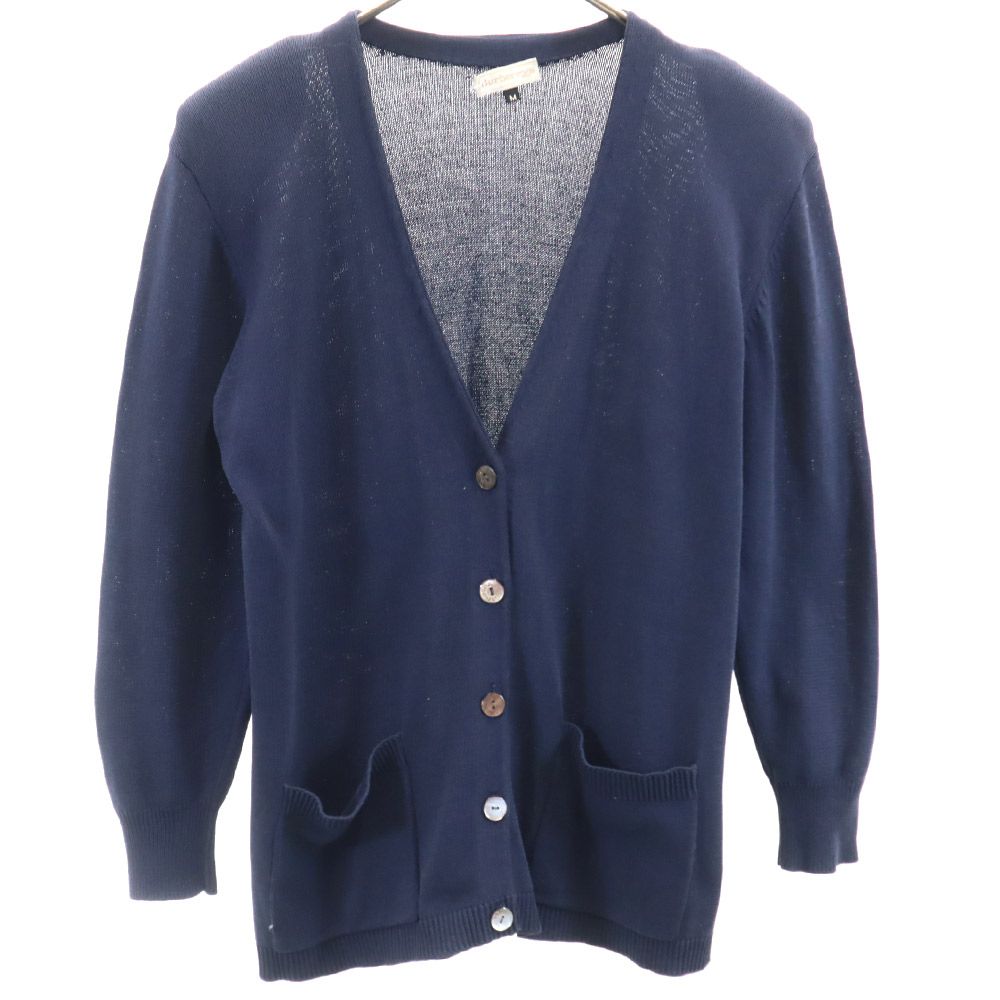 Burberrys バーバリーズ 90s オールド 長袖 カーディガン M ネイビー ニット レディース