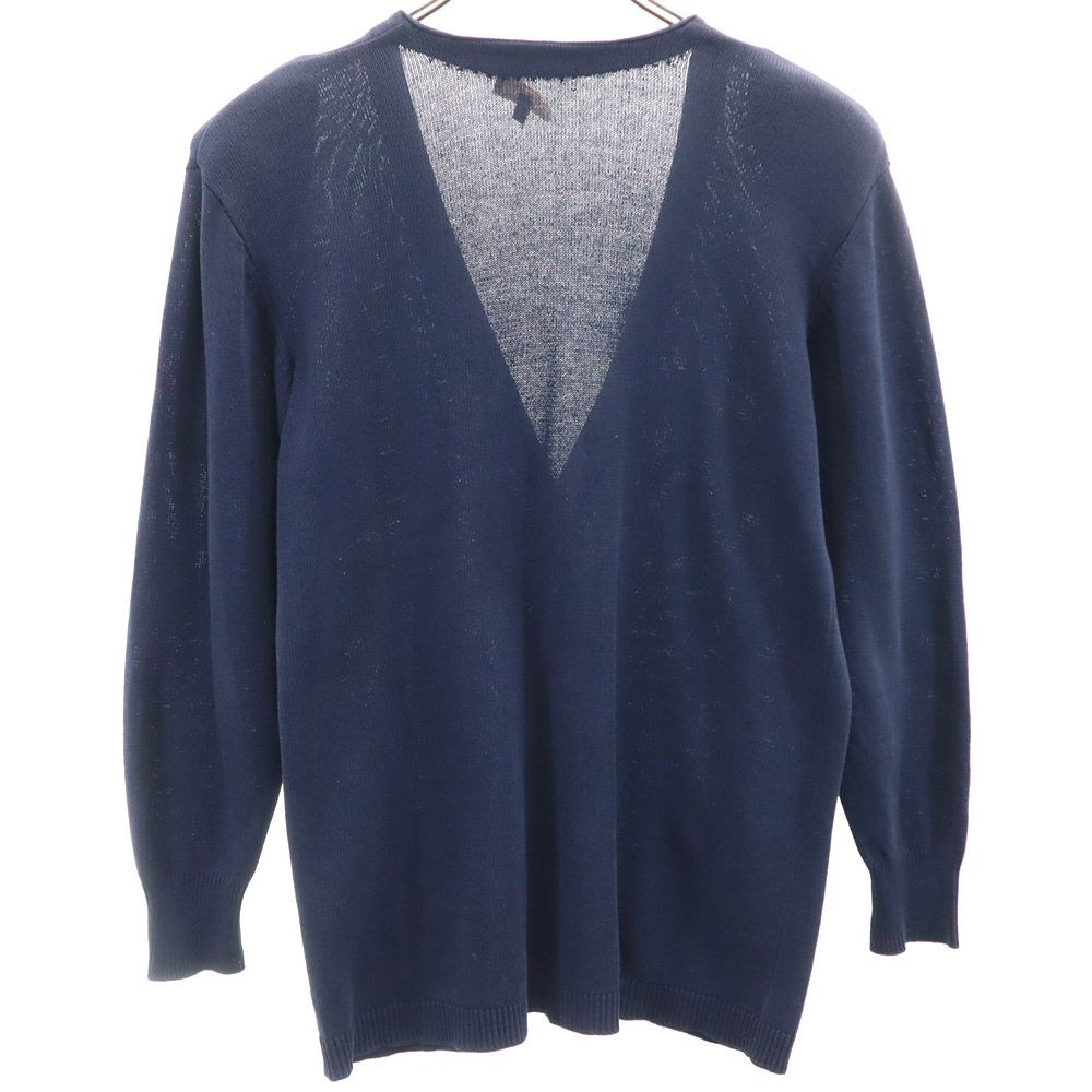 Burberrys バーバリーズ 90s オールド 長袖 カーディガン M ネイビー ニット レディース