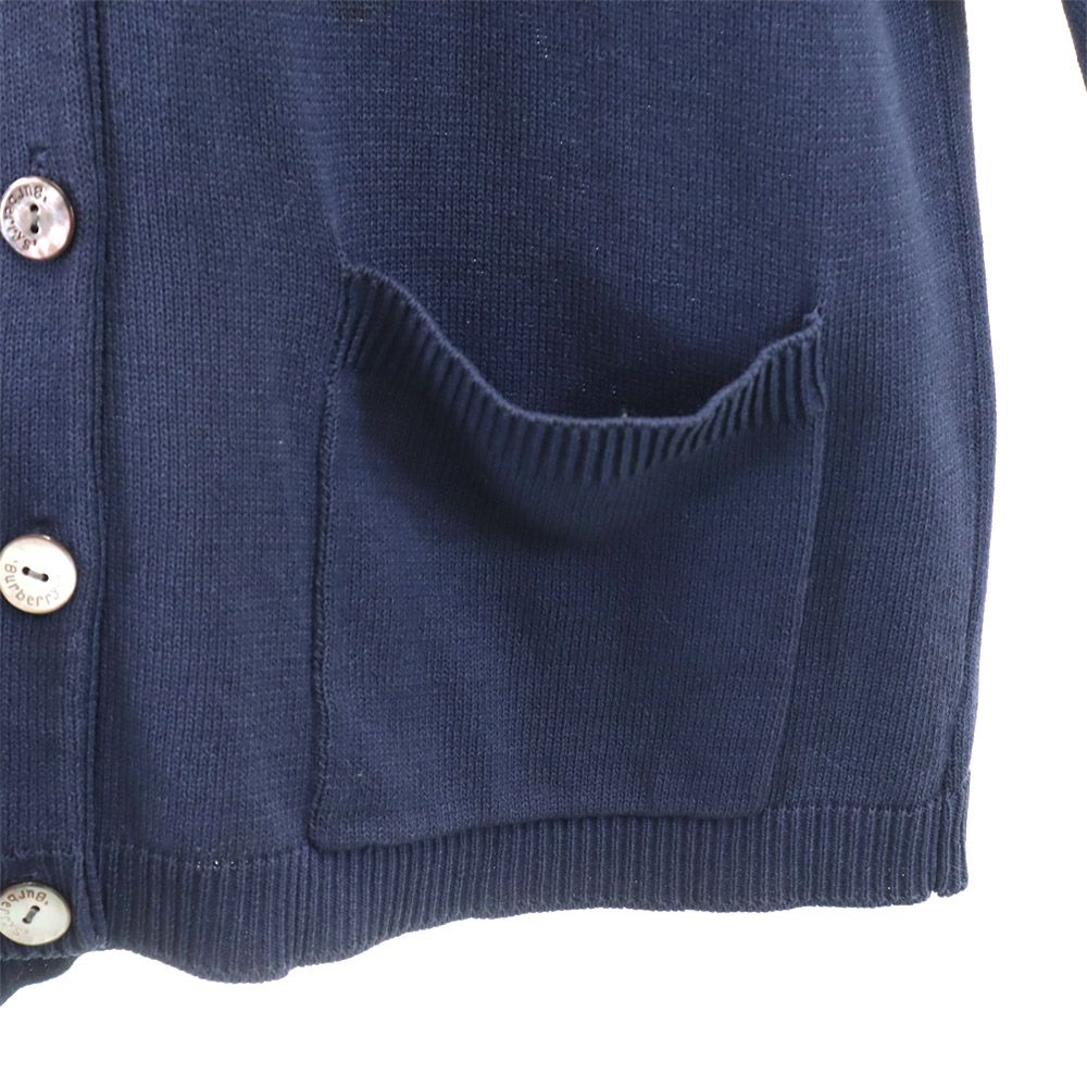 Burberrys バーバリーズ 90s オールド 長袖 カーディガン M ネイビー ニット レディース