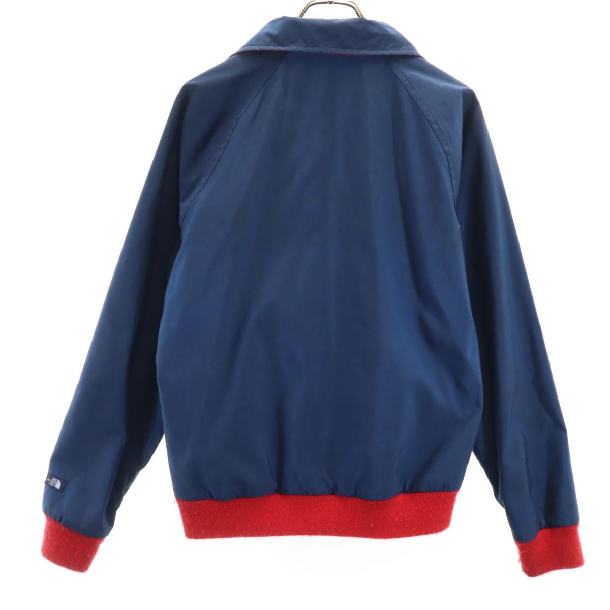 ザノースフェイス USA製 90s ハーフジップ アウトドアジャケット M ネイビー×レッド THE NORTH FACE メンズ