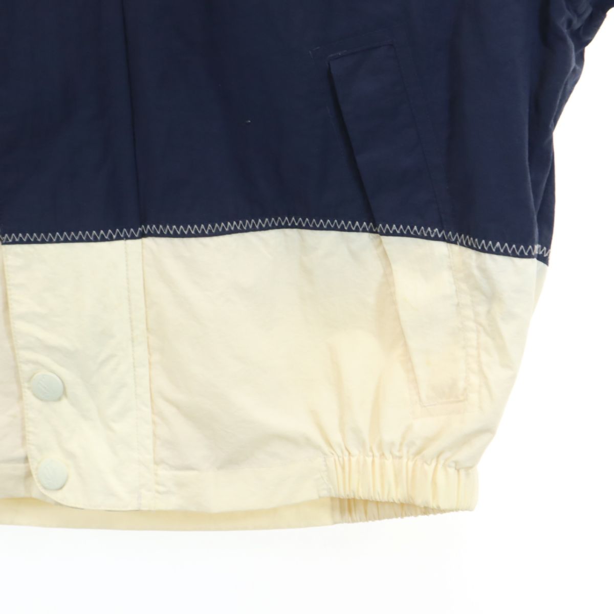 ノーティカ 90s オールド ナイロンジャケット M ネイビー系 NAUTICA フード メンズ