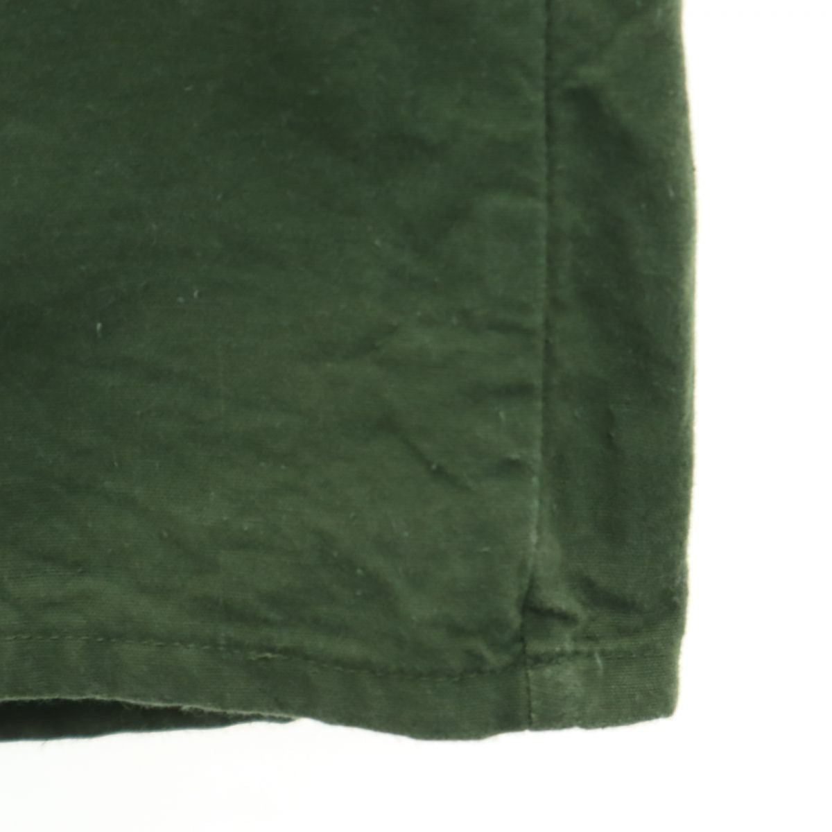 Euro Military ユーロミリタリー ヴィンテージ 長袖 ハーフボタン シャツ カーキ ミリタリー メンズ