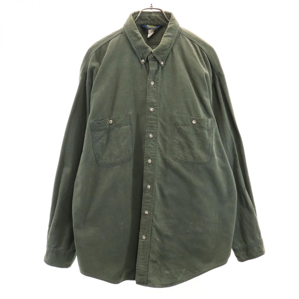 OSHKOSH オシュコシュ 長袖 ボタンダウンシャツ カーキ メンズ
