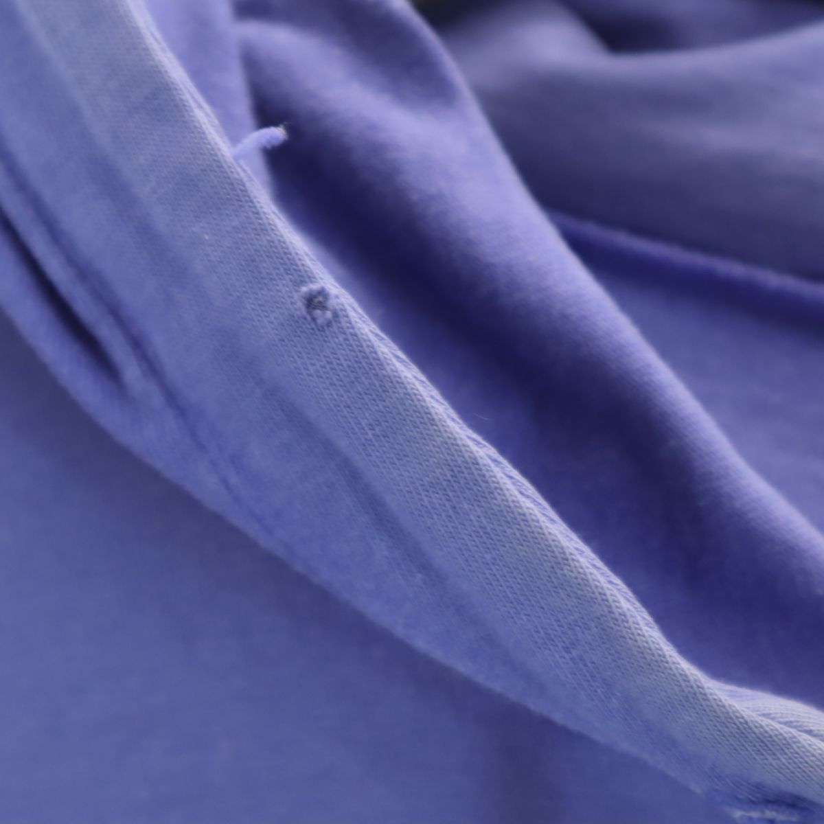 adidas アディダス 80s デサント製 ヴィンテージ トレフォイルロゴ 長袖 パーカー L-O ブルー系 メンズ