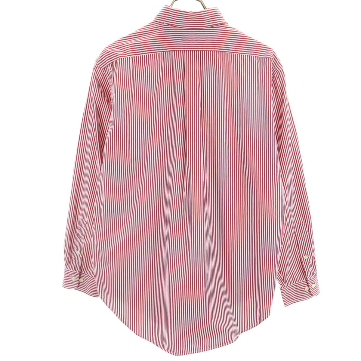 ラルフローレン オールド 長袖 ボタンダウンシャツ 15 2/1 レッド系 RALPH LAUREN メンズ