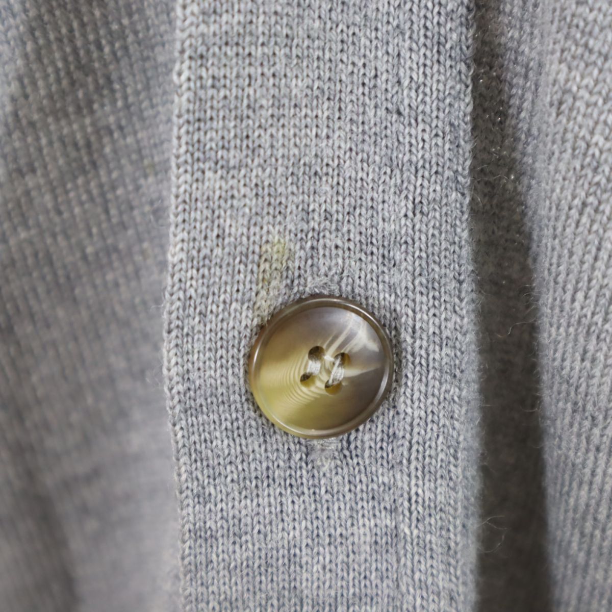 Arnold Palmer アーノルドパーマー 日本製 長袖 Vネック ウール ニット カーディガン L グレー メンズ