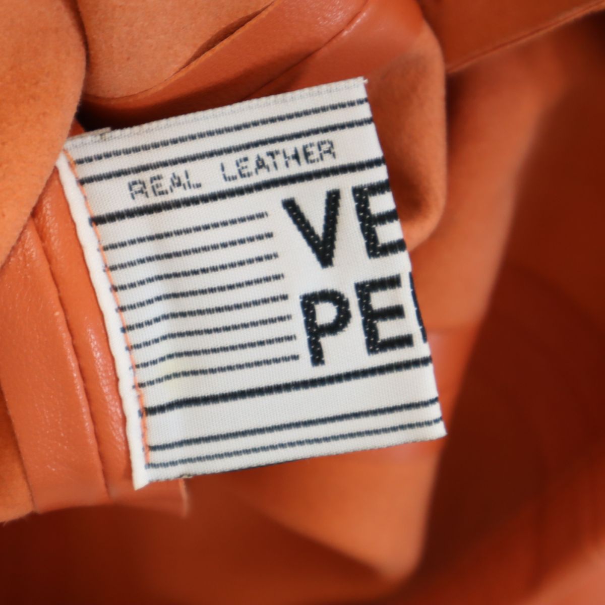 Rufus イタリア製 本革 レザー テーラードジャケット 46 オレンジ Rufus レディース