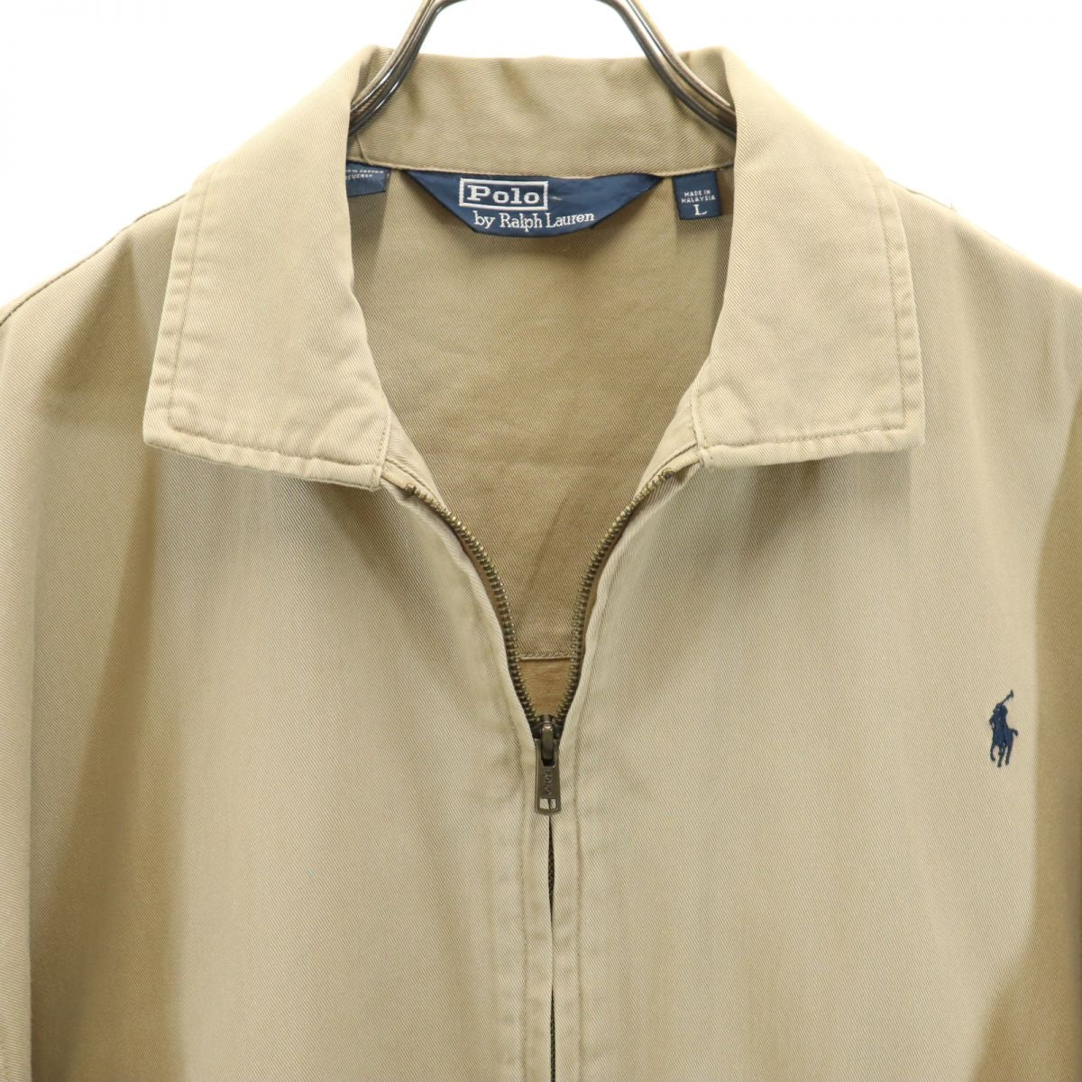 ポロバイラルフローレン スウィングトップ コットンジャケット L ベージュ Polo by Ralph Lauren メンズ