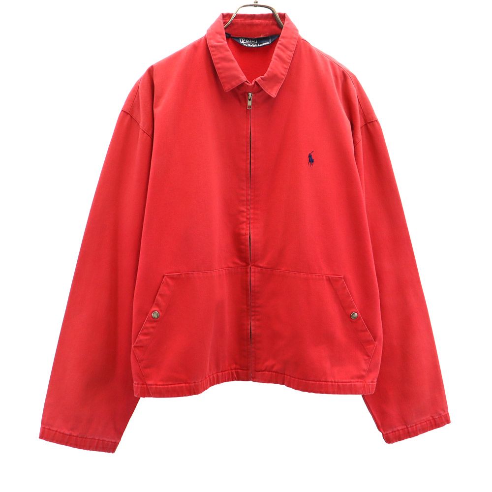 ポロバイラルフローレン 90s オールド スイングトップ L レッド Polo by Ralph Lauren メンズ