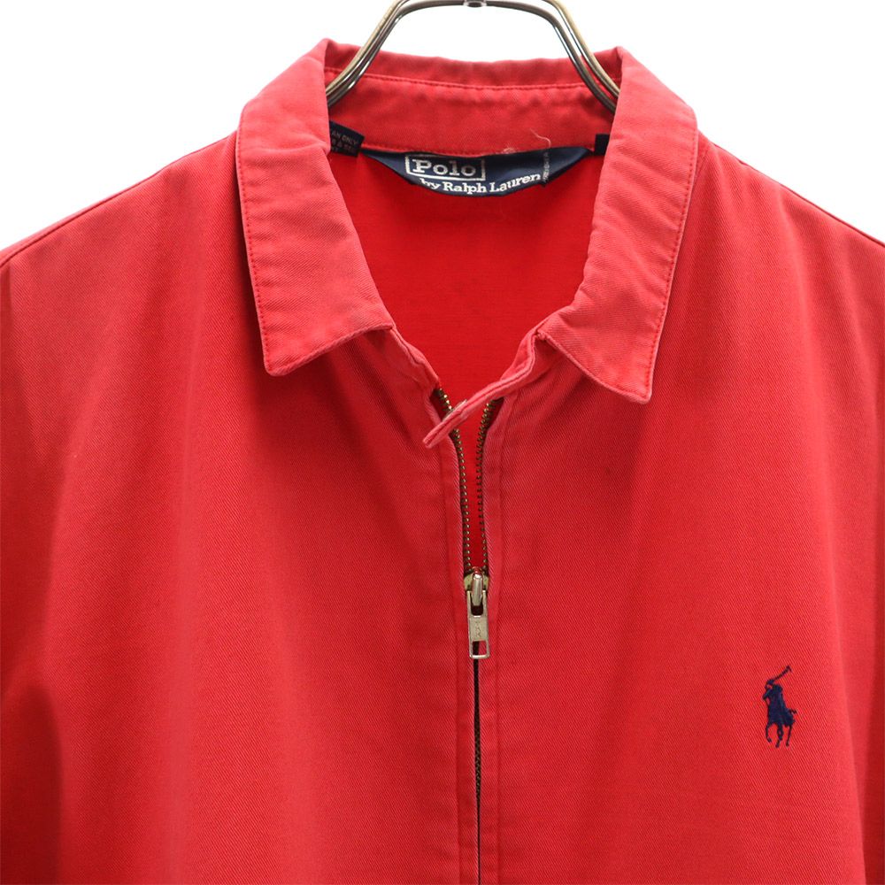 ポロバイラルフローレン 90s オールド スイングトップ L レッド Polo by Ralph Lauren メンズ